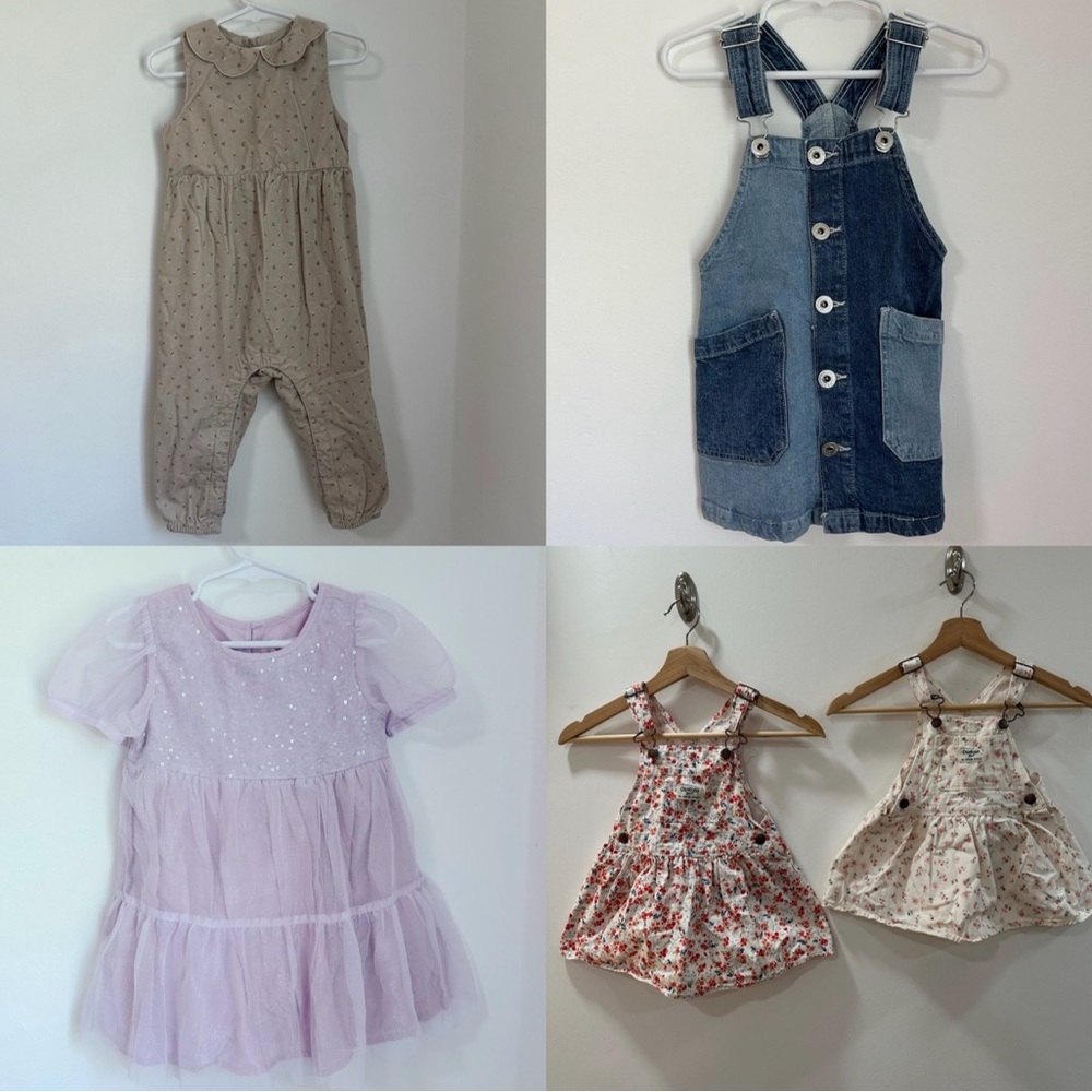 Toddler Girls Dresses and Romper 2T